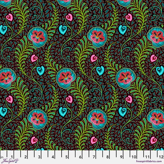 Sun Print 2022 10th Anniversary Collection Crochet Darkness- Alison Glass - PER QUARTER METRE Sun Print 2022 10th Anniversary Collection Crochet Darkness- Alison Glass - PER QUARTER METRE