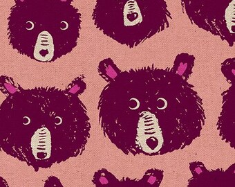 Teddy and the Bears by Ruby Star Society -- 25cm cut of Canvas Bears in Thunder