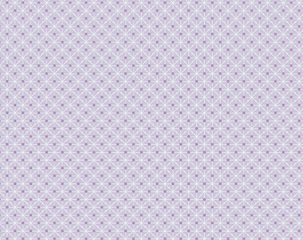 Fabrics From the Attic by Guicy Guice for Andover Fabrics - Fat Quarter of Matrix in Wisteria
