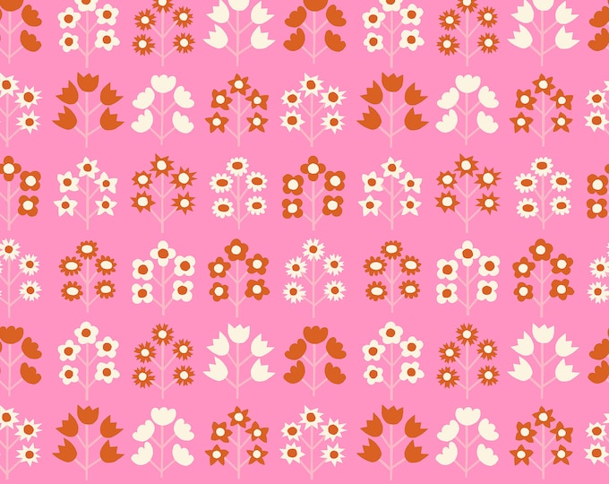 Petunia by Ruby Star Society for Moda Fabrics -- Fat Quarter of Bouquet in Flamingo (RS3046 12)