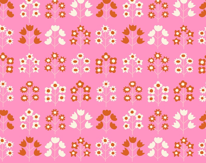 Petunia by Ruby Star Society for Moda Fabrics -- Fat Quarter of Bouquet in Flamingo (RS3046 12)