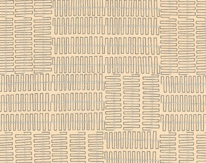 Robert Kaufman - Wayside by Karen Lewis - Silver grid pattern on natural (AWIM-18692-14)