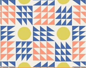 Penelope by Annabel Wrigley for Windham Fabrics - Neo Geo in Blue