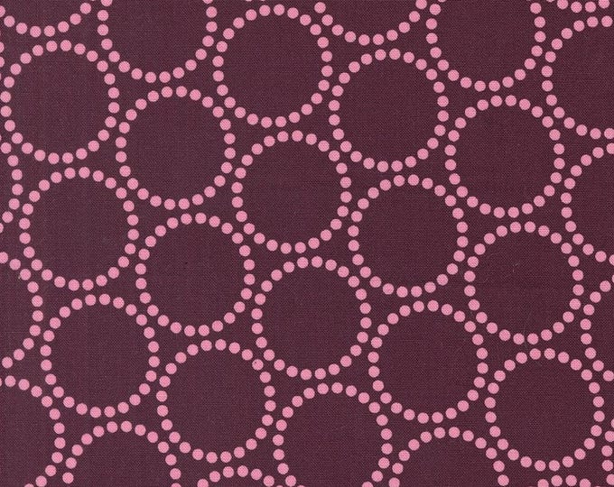 Love Letter by Lizzy House- (37125 22) -- Fat Quarter of Pearl Bracelet in Merlot