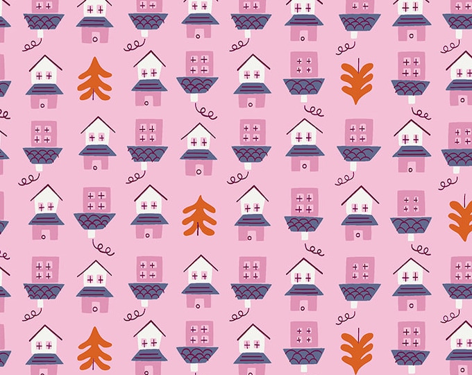 Tarrytown Little Houses in Cream Orchid (RS3026-13) by Ruby Star Society for Moda -- Fat Quarter