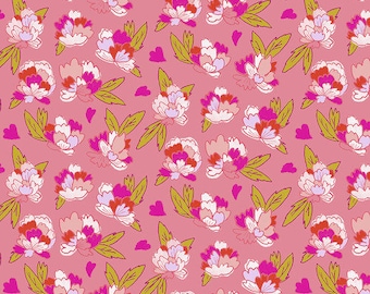 Flower Shop by Courtney Cerruti for Anna Maria Horner Conservatory 4 with Free Spirit Fabrics - Fat Quarter of Tearose in Morning