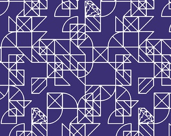 Dear Diary Century Prints by Libs Elliot for Andover Fabrics - Dashes in Pink - Fat Quarter of Pony Boy in Jam