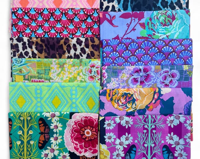 Vivacious by Anna Maria Horner Wide Width Fat Quarter Bundle (12) on Cotton Voile.