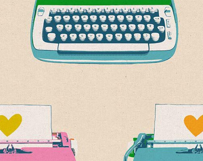 Best Day Ever by Ruby Star Society -- 25cm cut of Canvas Typewriters in Natural