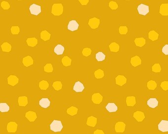 First Light Chunky Dots in Goldenrod (RS048-16) by Ruby Star Society for Moda -- Fat Quarter