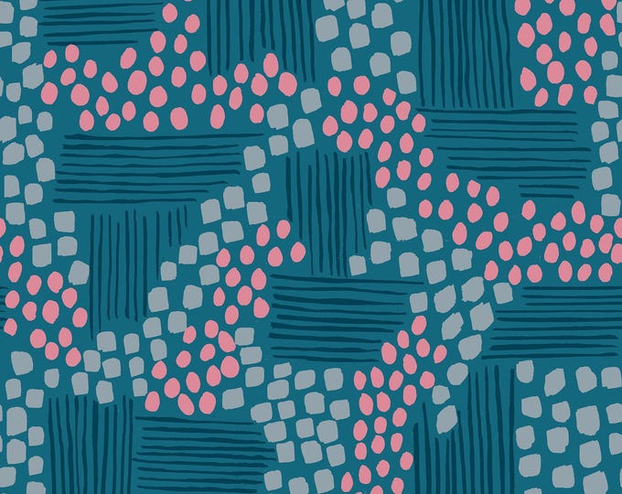 Reimagined Landscapes-- (RS6049 15) Aerial View in Teal by Jen Hewett