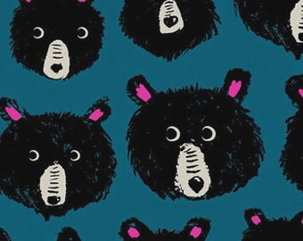 Teddy and the Bears by Ruby Star Society -- 25cm cut of Canvas Bears in Thunder