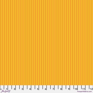 Fat Quarter  - Tula Pink&#39;s True Colors Fabric for Free Spirit Fabrics -- Tiny Stripes in Sunrise
