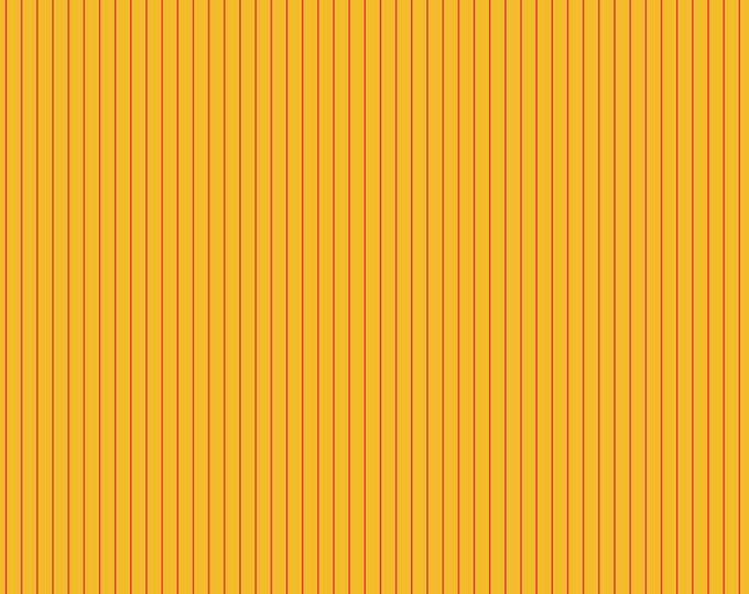 Fat Quarter  - Tula Pink's True Colors Fabric for Free Spirit Fabrics -- Tiny Stripes in Sunrise