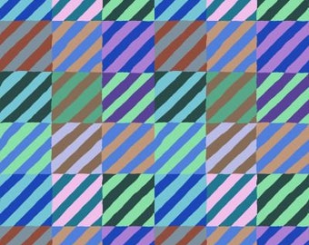 Kaffe Fassett Collective February 2022 -- Fat Quarter of Kaffe Fassett Regimental Ties in Blue