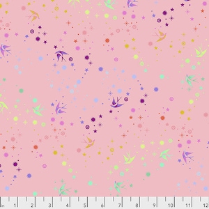 Fat Quarter Fairy Dust in Blush - Tula Pink&#39;s True Colors for Free Spirit Fabrics