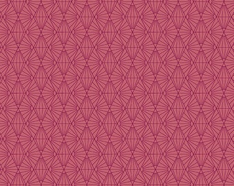 Fabrics From the Attic by Guicy Guice for Andover Fabrics - Fat Quarter of Sunshine in Boysenberry