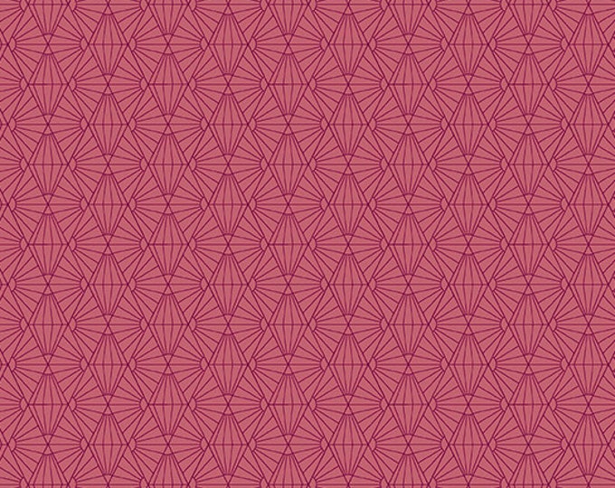 Fabrics From the Attic by Guicy Guice for Andover Fabrics - Fat Quarter of Sunshine in Boysenberry