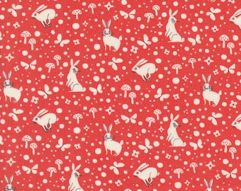 Love Letter by Lizzy House- (37127 18) -- Fat Quarter of Wonder in Red