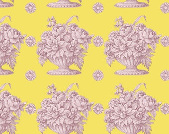 Kaffe Fassett Collective Fall 2018 -- Fat Quarter of Kaffe Fassett Stone Flower in Yellow