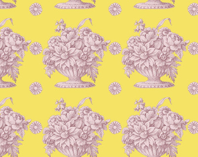 Kaffe Fassett Collective Fall 2018 -- Fat Quarter of Kaffe Fassett Stone Flower in Yellow