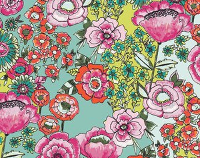 Wild Bloom by Bari J. Ackerman for Art Gallery Fabrics - Flower Shower in Intensef - Fat Quarter