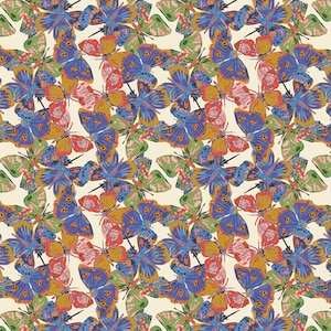 Eve av Bari J. för Art Gallery Fabrics - Fat Quarter of Flutterflies Wind