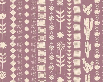 Heirloom Garden Rows in Lilac (RS4023 14) by Alexia Marcelle Abegg for Ruby Star Society -- Fat Quarter