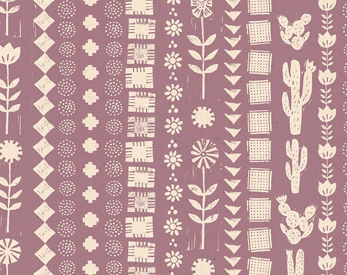 Heirloom Garden Rows in Lilac (RS4023 14) by Alexia Marcelle Abegg for Ruby Star Society -- Fat Quarter