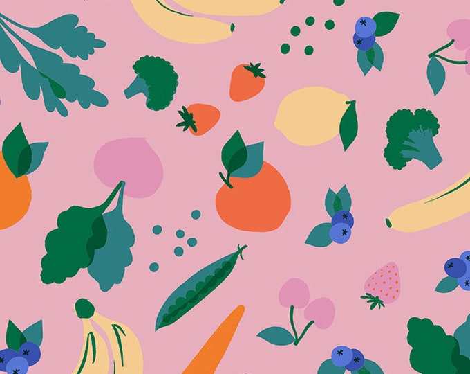 Food Group Green Grocer in Lavender  (RS5037 12) by Ruby Star Society -- Fat Quarter