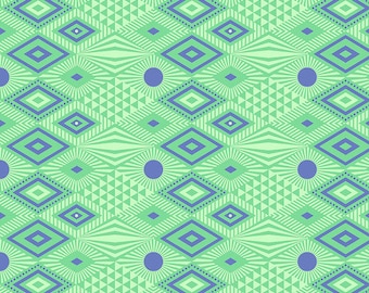 Fat Quarter Lucy in Lagoon -- Tula Pink's Daydreamer for Free Spirit Fabrics