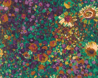 Painterly Petals by Robert Kaufman- Fat Quarter of SRKD-19148-196 HARVEST