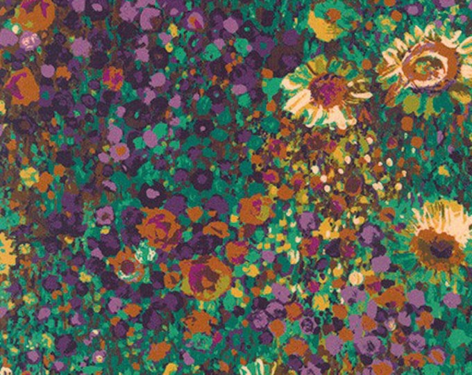 Painterly Petals by Robert Kaufman- Fat Quarter of SRKD-19148-196 HARVEST