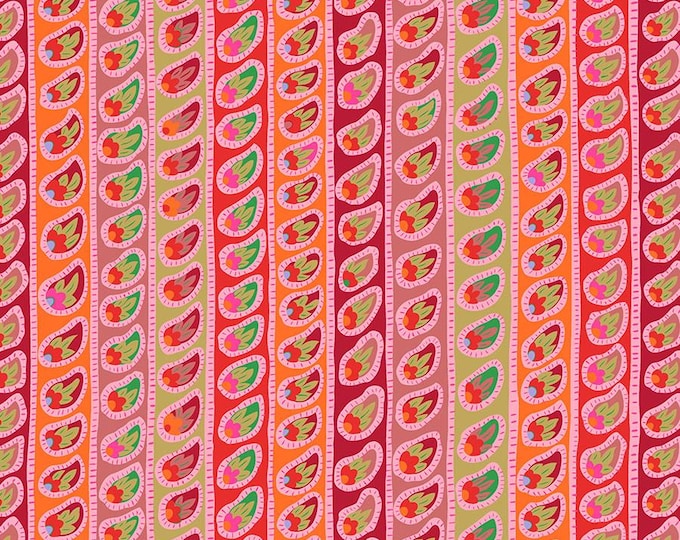 Kaffe Fassett From the Archives -- Fat Quarter of Kaffe Fassett Paisley Stripe in Red