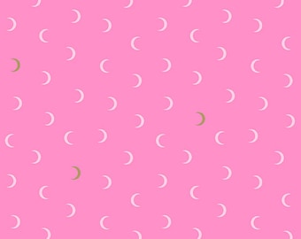 Greatest Hits Volume 1 by Libs Elliot for Andover Fabrics -  Moon Age in Pretty in Pink - Fat Quarter