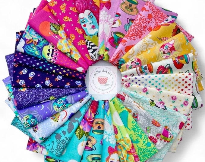 Fat Quarter Bundle of Tula Pink's Curiouser and Curiouser  for Free Spirit Fabrics - 25 Prints