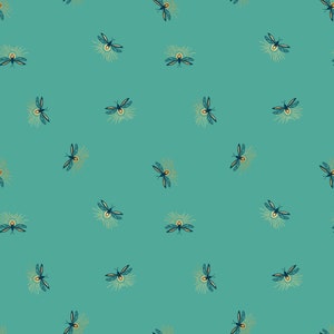 Firefly Summer Fireflies in Succulent (RS2071 12M) by Sarah Watts for Ruby Star Society
