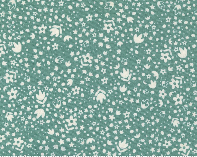 Songbook--  Folk Floral in Deep Waters (45527 17) by Fancy that Design House for Moda -- Fat Quarter