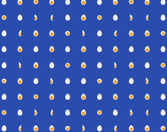 Food Group Hard Boiled Egg in Blue Ribbon (RS5043 15) by Ruby Star Society -- Fat Quarter