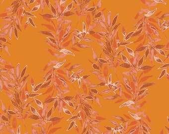 Virtuosa by Bari J. for Art Gallery Fabrics -  Fat Quarter of Cadence Winds in Tangerine