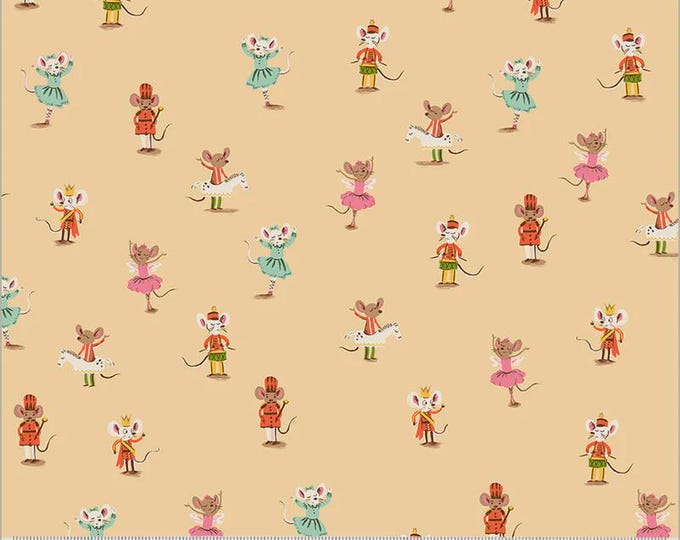 Heather Ross Studio Edit -- 50166D-3 Peppermint Candies in Cream