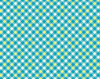 Five and Ten by Denyse Schmidt for Windham Fabrics -- Fat Quarter of Pixy Plaid in Blue (52487-4)