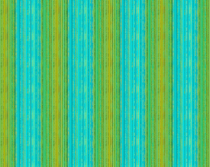 Tropicalism by Odile Bailloeul for Free Spirit Fabrics - Fat quarter of Banana Leaves in Cool