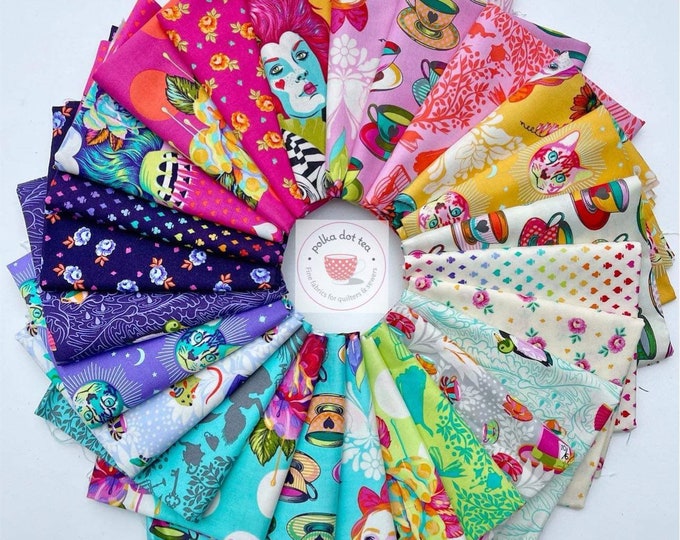 Fat Quarter Bundle of Tula Pink's Curiouser and Curiouser  for Free Spirit Fabrics - 25 Prints