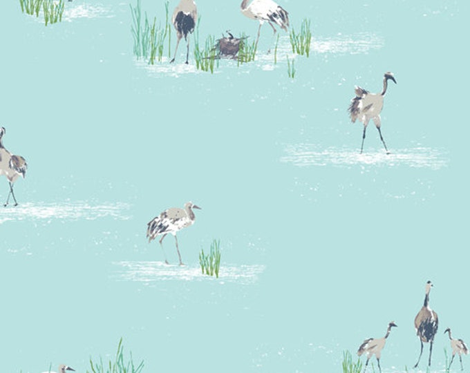 Floralish by Katarina Roccella for Art Gallery Fabrics -  Wandering Cranes - Fat Quarter