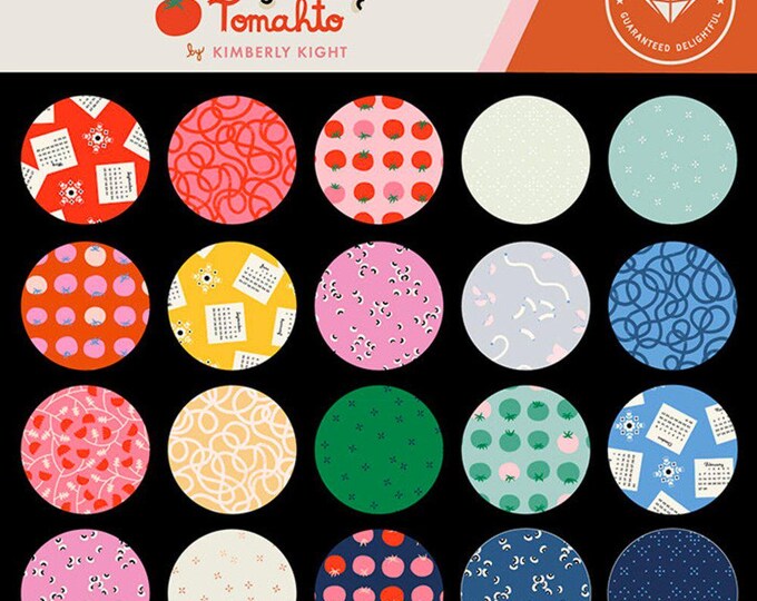 Tomato Tomahto by Kimberly Kight for Ruby Star Society Fabrics - 18”x22”/28 pieces