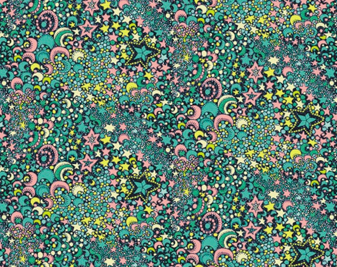 Galactic Midnight Paradiso by Sally Kelly for Windham Fabrics - Fat Quarter of 52649D-1