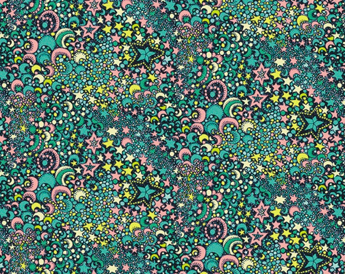 Galactic Midnight Paradiso by Sally Kelly for Windham Fabrics - Fat Quarter of 52649D-1