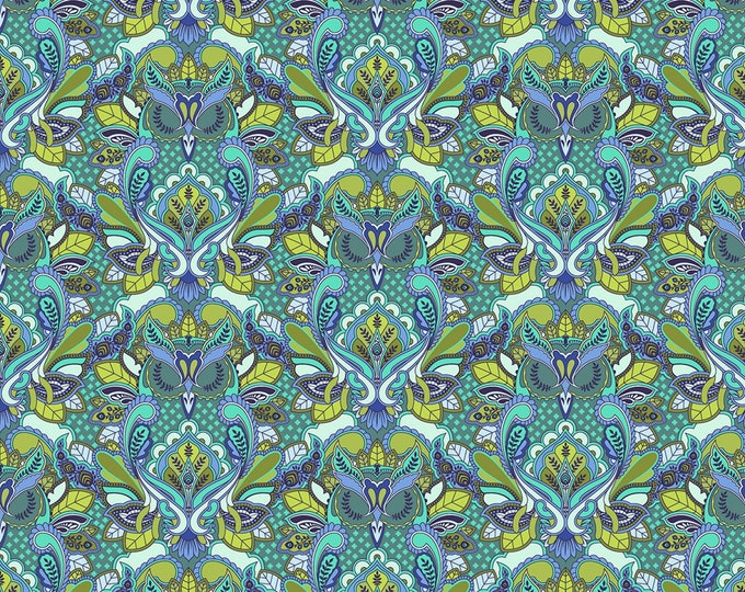 Fat Quarter Owl in Forge  - Tula Pink's All Stars Fabric for Free Spirit Fabrics