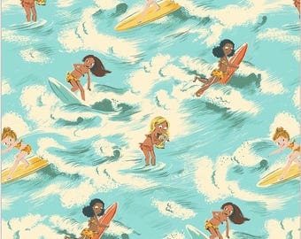 Malibu (Canvas)  by Heather Ross for Windham Fabrics - 25cm piece of 52145LC-2